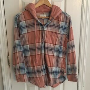 American Eagle soft flannel hoodie